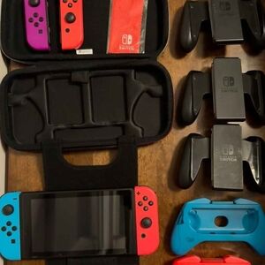 Nintendo Switch Console HAC-001(-01) 32GB + 256GB MicroSD (Accessories Included)